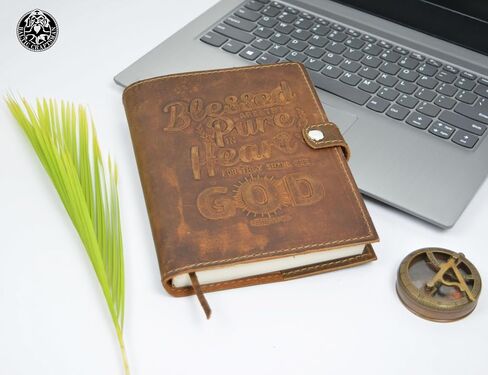 Leather Journal for Field Notes- Handmade Refillable Notebook Cover with Pen Holder for Moleskine Cahier and Pocket 4"X6" Vintage Style in Saudi Arabia