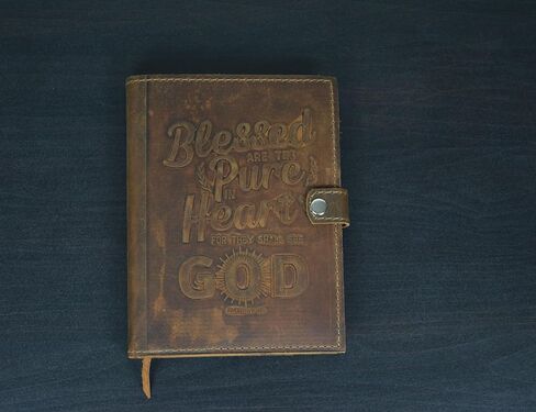 Leather Journal for Field Notes- Handmade Refillable Notebook Cover with Pen Holder for Moleskine Cahier and Pocket 4"X6" Vintage Style in Saudi Arabia