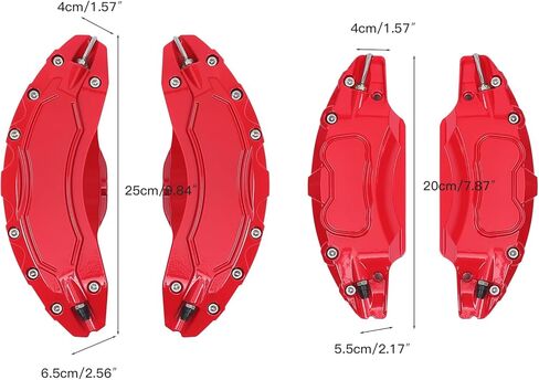 أغطية فرجار الفرامل الصفراء متوافقة مع أغطية فرجار الفرامل الأمامية والخلفية لمحور العجلات Tesla Model Y 2020-2024 لفرجار الفرامل Tesla Model Y (2 قطعة أمامية + 2 قطعة خلفية) in Kuwait