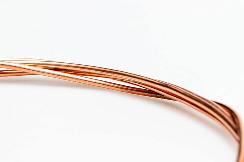 20 مقياس، 99.9% سلك نحاسي نقي (دائري) نصف صلب CDA #110 صنع في الولايات المتحدة الأمريكية - 25 قدم بواسطة CRAFT WIRE in Saudi Arabia