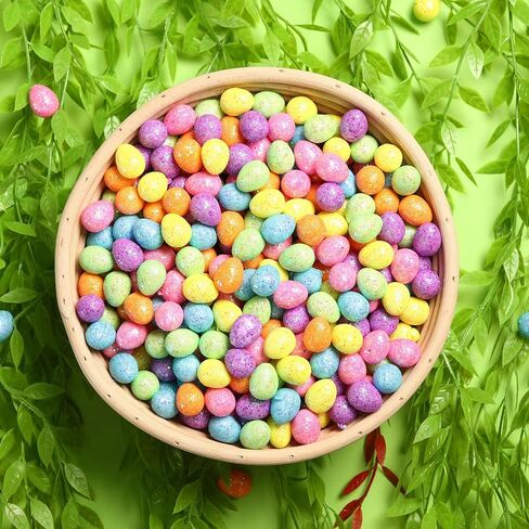 Fiada 450 قطعة من بيض عيد الفصح المزخرف من الإسفنج لبيض عيد الفصح للحرف اليدوية لتزيين حديقة المنزل، 0.6 × 0.7 بوصة (نمط ذهبي) in Kuwait