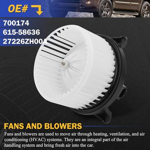 700174 HVAC Heater Blower Motor Assembly for 2005-2015 Nissan Armada,2004-2015 Nissan Titan/2004-2010 Infiniti QX56 Replaces# 615-58636 27226ZH00A in Saudi Arabia