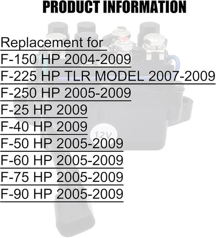 AUTO OCCASION Yamaha Trim/Tilt Relay Assy Starter Solenoids Relacement for Yamaha Outboard 4 Stroke Engine F-150 HP F-225 HP F-250 HP F-25 HP F-40 HP F-50 HP F-60 HP F-75 HP F-90 HP 63p-81950-00-00 in Saudi Arabia