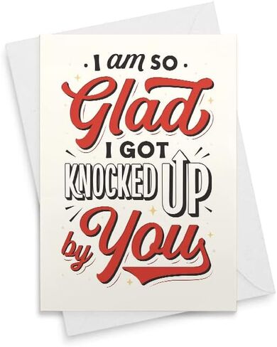 Funny Father's Day Card - First Father's Day - Father's Day Card for Husband - Expecting Father Card - Pregnancy Card - Knocked Up By You [00332] in Saudi Arabia
