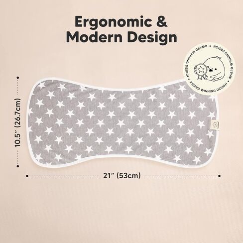 KeaBabies Organic Burp Cloth & Organic Bandana Bibs Soft Cotton Burp Cloth & Bib Set For Baby Boys & Girls - Perfect Baby Shower Present For New Mom in Saudi Arabia