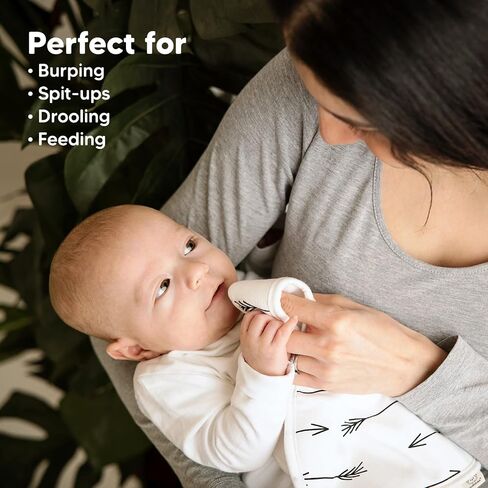 KeaBabies Organic Burp Cloth & Organic Bandana Bibs Soft Cotton Burp Cloth & Bib Set For Baby Boys & Girls - Perfect Baby Shower Present For New Mom in Saudi Arabia