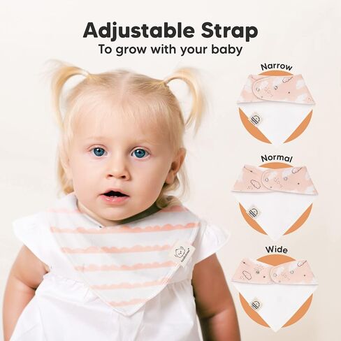 KeaBabies Organic Burp Cloth & Organic Bandana Bibs Soft Cotton Burp Cloth & Bib Set For Baby Boys & Girls - Perfect Baby Shower Present For New Mom in Saudi Arabia