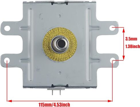 New 2M248J,W10693025 Microwave Oven Magnetron 2M248J（XB） for Whirlpool, 1000W Power Air Cooled, Replacement Part for W10754299 OM75P(10) 2M253J(XB) 2M253J Microwave Magnetron Tube in Kuwait