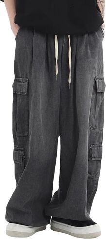 Grunge Emo Pants Y2K Baggy Jeans Fairycore Clothing Acubi Fashion Denim Cargo Sweatpant for Women Alt Goth Clothes in Saudi Arabia