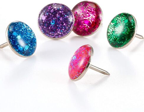 SATINIOR Creative Fashion Steel Push Pin for Photos Wall, Maps, Bulletin Board or Cork Boards, 80 Pieces in Saudi Arabia