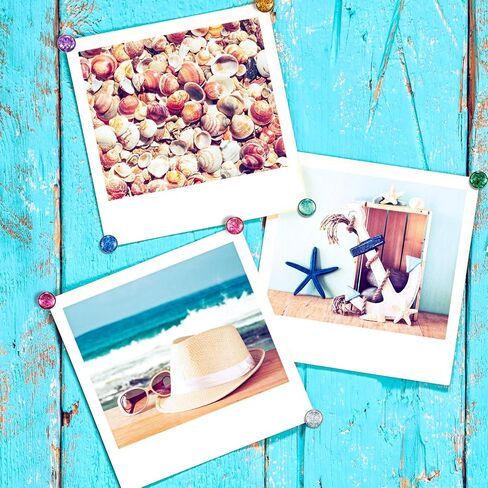 SATINIOR Creative Fashion Steel Push Pin for Photos Wall, Maps, Bulletin Board or Cork Boards, 80 Pieces in Saudi Arabia