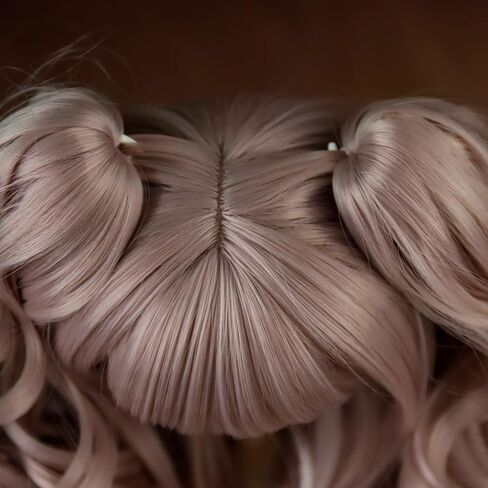 باروكة دمية BJD 1/3 8-9 بوصة شعر طويل أرجواني لدمية BJD/SD/الذكية/MSD/Minifee/Yosd إكسسوارات دمي in Kuwait
