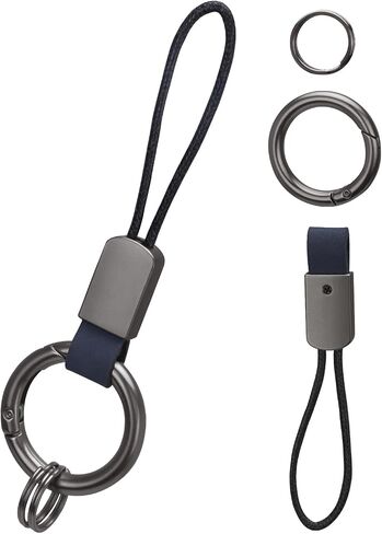 Whtawtaw Microfiber Keychain with Wrist Lanyard and Key Rings, Universal Zinc Buckle Car Key Holder in Saudi Arabia