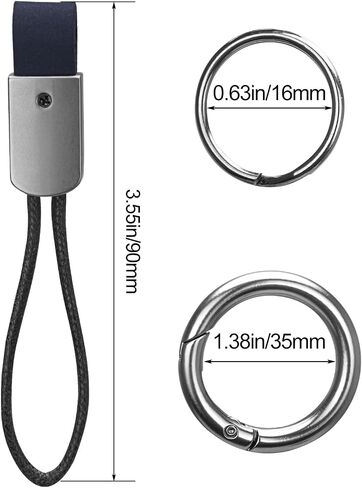 Whtawtaw Microfiber Keychain with Wrist Lanyard and Key Rings, Universal Zinc Buckle Car Key Holder in Saudi Arabia