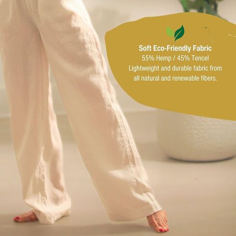Bug Repellent Breezy Wide Leg Hemp Pants with Insect Shield Repellent Technology in Saudi Arabia