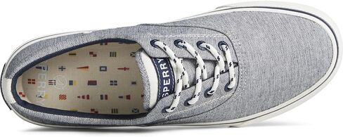 Sperry Men's Striper II CVO SeaCycled Sneaker, Navy Chambray, 12 Wide in Saudi Arabia
