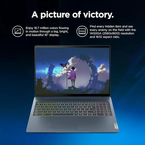 Lenovo IdeaPad 5 Cloud Gaming Chromebook Intel 6-Core i3 up to 4.4Ghz 8GB Ram 128GB SSD Web Cam WiFi 16in 2.5K LCD RBG Keyboard Chrome OS (IDPI3 – Renewed) in Saudi Arabia