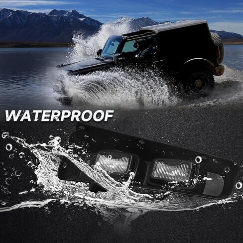 مصابيح الضباب على طراز Mabett Raptor تناسب Ford Bronco 2021-2024 وحدات أداء ممتص الصدمات شديدة التحمل، أضواء مصابيح الضباب المصد السفلي لملحقات برونكو 2/4 باب (بدون سرج الأسلاك عن بعد) in Kuwait