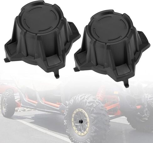 أغطية محور العجلة المركزية X3، أغطية غطاء حافة مركز العجلة المتينة من HAKA لملحقات Can Am Maverick X3 Turbo R 2017-2021، استبدل OEM # 705401841، أسود، قطعتان in Saudi Arabia