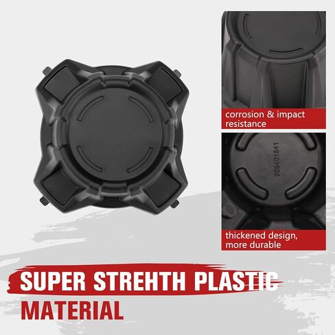 أغطية محور العجلة المركزية X3، أغطية غطاء حافة مركز العجلة المتينة من HAKA لملحقات Can Am Maverick X3 Turbo R 2017-2021، استبدل OEM # 705401841، أسود، قطعتان in Saudi Arabia