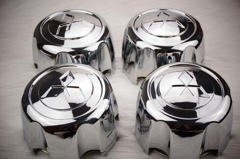 مجموعة Autocaps Gosweet 4X من أربع قطع من أغطية محور العجلة المركزية من الكروم لـ 1992-2002 Mitsubishi Montero Sport MB816581 مع مشبك الاحتفاظ لمونتيرو باجيرو سبورت الولايات المتحدة الشحن السريع in Saudi Arabia