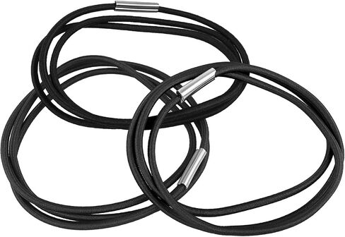 Trash Can Rubber Bands Set, 3 PCS Trash Can Bands Trash Rubber Bands Fits 13 to 30 Gallon Garbage Cans, Durable Rubber Bands Elastic Bands for Home Office School (Black) in Saudi Arabia