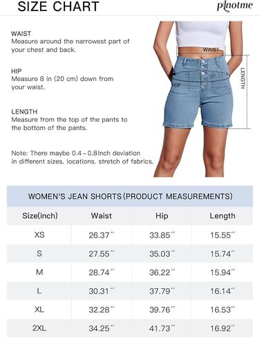 PLNOTME Womens High Waisted Jean Shorts Button Fly Stretch Straight Leg Summer Denim Shorts with Pockets in Saudi Arabia