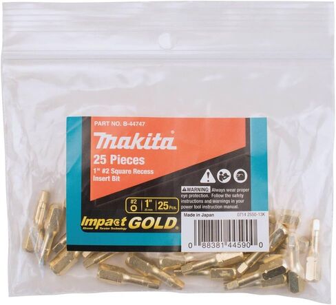 Makita B-44703 Impact Gold #1 Square Insert Bit, 2/Pk in Saudi Arabia