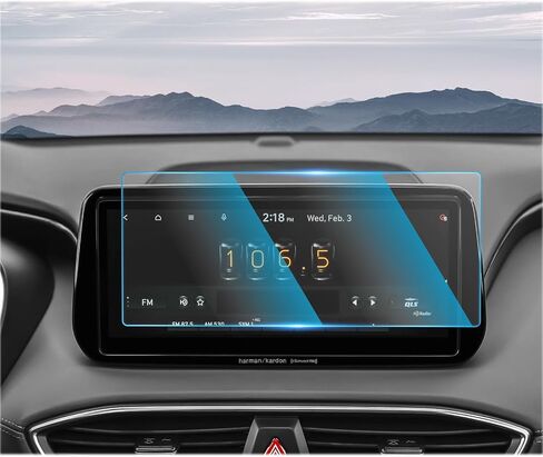 CDEFG for Hyundai Santa Fe Accessories 2023 2022 2021 Screen Protector (SEL/XRT/Limited/Calligraphy) TouchScreen, Navigation Radio Infotainment Display Cover (10.25 Inch Tempered Glass) in Saudi Arabia