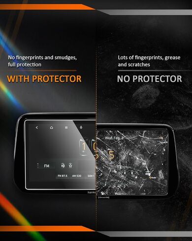 CDEFG for Hyundai Santa Fe Accessories 2023 2022 2021 Screen Protector (SEL/XRT/Limited/Calligraphy) TouchScreen, Navigation Radio Infotainment Display Cover (10.25 Inch Tempered Glass) in Saudi Arabia