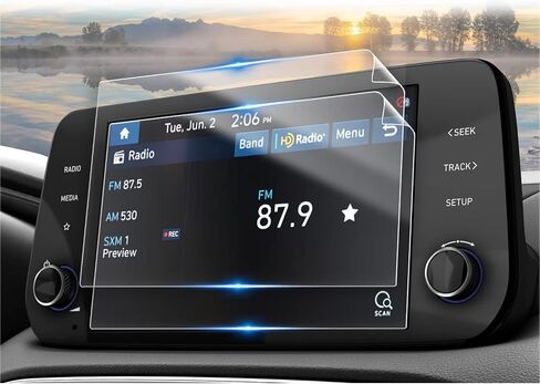 CDEFG for Hyundai Santa Fe Accessories 2023 2022 2021 Screen Protector (SEL/XRT/Limited/Calligraphy) TouchScreen, Navigation Radio Infotainment Display Cover (10.25 Inch Tempered Glass) in Saudi Arabia