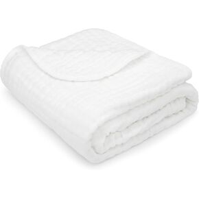 Comfy Cubs Adult Muslin Blanket 108x90" King Swaddle Blankets, Sage | 6 Layer Soft, Breathable & Lightweight Muslin Adult Blanket - Machine Washable & Designed in the US Bedding for All Seasons in Saudi Arabia
