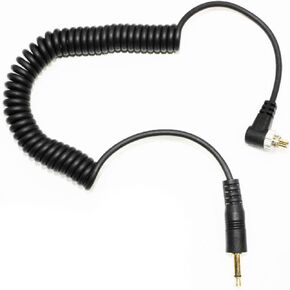 Telescopic to 3.5mm Male Flashing Sync Cable with Scre for D300S D300 D200 D100 D700 D3X Professional Use Male to in Kuwait