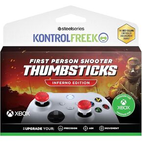 KontrolFreek FPS Freek Inferno لوحدة تحكم Xbox One وXbox Series X | عصا التحكم للأداء | 1 شاهقة، 1 متوسطة الارتفاع | أحمر/أبيض in Kuwait
