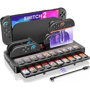 Switch 2 Charging Dock for 2025 Nintendo Joy Con 2 Controllers, Switch 2 JoyCons Charger Dock Charging Station with Magnetic Base, Indicator & Charging Cable for Nintendo PlayStation 3 Chargers in Saudi Arabia