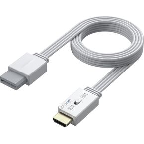 AUTOUTLET Wii to HDMI Cable Converter 1080P 5ft/150cm for Full HD Device, Adapter with HDMI Male Cable Output Compatible with Nintendo Wii, Wii U, HDTV, Monitor-Supports All Wii Display Modes in Kuwait