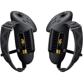 AMVR Upgraded Controller Grips Cover Compatible with Meta/Oculus Quest 3S/Quest 3 Accessories, with Battery Opening Cover and Knuckle Straps Protector in Saudi Arabia