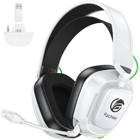 Wireless Gaming Headset for Xbox Series X/S, PS5, PC, Low Latency mit Mic | Gaming Headphones with 100-Hour Battery, 2.4GHz USB & Bluetooth 5.4, 50mm Drivers, Adjustable Headband, Soft Ear Cushions in Saudi Arabia