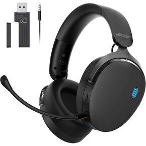 Acer Gaming Headset with Aluminum Frame for PS5, PS4, PC, Switch - JetBlack | Tri-Mode(2.4GHz/Bluetooth/Wired) Gaming Headphones with ENC Mic, Stereo Sound, 40H Battery, Blue Light Indicator, 50mm Driver in Saudi Arabia
