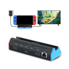 iPLYGAM Switch Dock for Nintendo Switch1/OLED, Portable Switch Docking Station with 4K HDMI/USB Port/Type Port, Replacement for Nintendo Dock Charging Stand (NO Cable Included) in Saudi Arabia