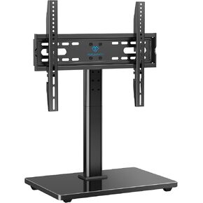 PERLESMITH Universal TV Stand Legs for 32-70 inch TVs to 99lbs with Mount | 8 Height adjustable, Tempered glass base, Fixed, Max VESA 400x400mm, Livingroom & Bedroom, PSTVS04 in Kuwait