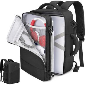 Deegotech Carrying Case Compatible with PS5/PS5 Pro/PS5 Slim, Game Backpack | Protective Travel Bag Backpack Compatible with Playstation 5 Console, Disc, Accessories and 15.6" Laptop, Black in Saudi Arabia