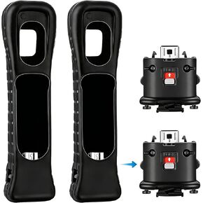 2 Pack Motion Plus Adapter with Silicon Case Sensor W for Wii Remote Controller,Motion Plus Adaptor Accelerator(White). in Saudi Arabia