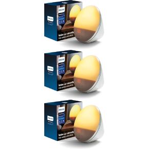 Philips SmartSleep Wake-up Light, Colored Sunrise and Sunset Simulation, 5 Natural Sounds, FM Radio & Reading Lamp, Tap Snooze, HF3520/60 in Kuwait