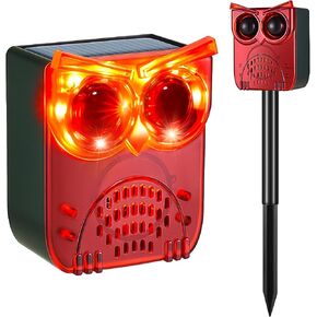 Solar Outdoor Motion Sensor Alarm, 130dB Dog Barking & Gunshot Sound | 13 Looping Sounds to Prevent Habituation, 4 Work Modes, IP55 Weatherproof Alarm for Home, Villa, Yard, Chicken Coop in Saudi Arabia
