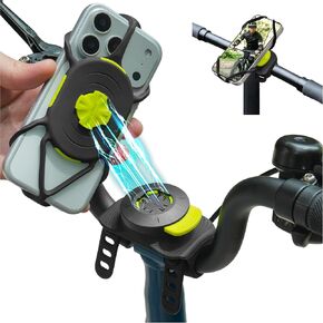 Bone Bike Tie Connect Kit 3 Pro Max, Bike Phone Mount for Stem and T/U Bar | Shock-Absorbing & Scratch-Free, Quick Release Safety Lock, Magnetic Phone Holder for Road/Folding Bike, Fits 4.7-7.2" Phones in Saudi Arabia