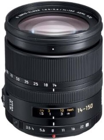Panasonic Lumix LEICA D VARIO-ELMAR 14-150mm/F3.5-5.6 ASPH./MEGA O.I.S. Lens | Micro Four Thirds Mount, Telephoto, Zoom, Optical Image Stabilization in Kuwait