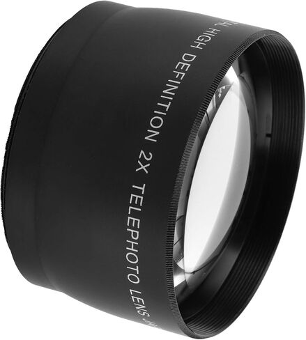 2X Telephoto Lens, Optical Glass Alloy Camera Lens with 55mm 62mm Filter Diameter, for DSLR Mirrorless Cameras in Kuwait