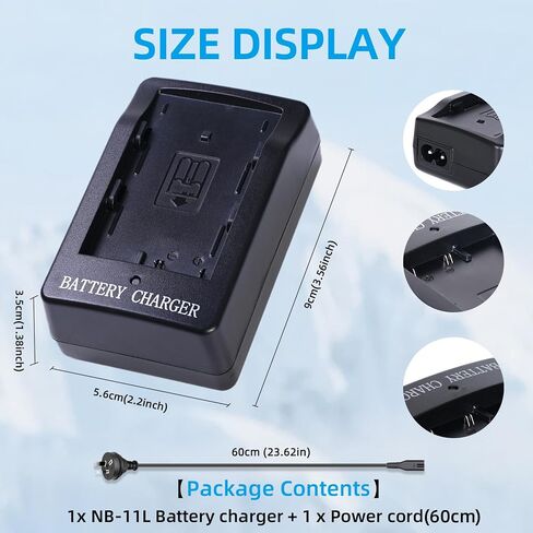 MH-18/MH-18a/MH-19 Camera Battery Charger for EN-EL3/EN-EL3a/EN-EL3e Battery Compatible with Nikon D90 D300 D300s D700 D200 D80 D70 D70s D50 D100 D100LS Camera in Kuwait
