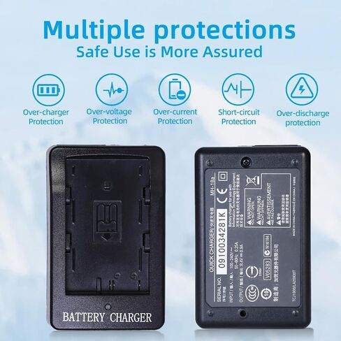 MH-18/MH-18a/MH-19 Camera Battery Charger for EN-EL3/EN-EL3a/EN-EL3e Battery Compatible with Nikon D90 D300 D300s D700 D200 D80 D70 D70s D50 D100 D100LS Camera in Kuwait